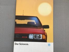 VW Scirocco Verkaufsprospekt 24 Seiten August 1987