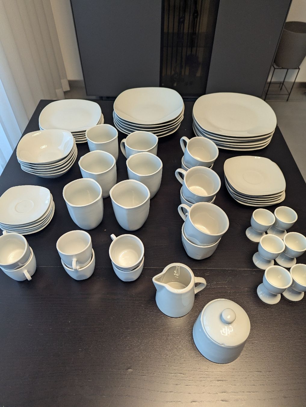 Set di piatti: Geschirrset (vollständig, 62-teilig) – Nuovo (secondo la descrizione) da Schlieren venduto da cla_wxj2 4