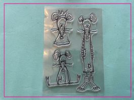 Stempel Lustige Mäuse  - Silikonstempel