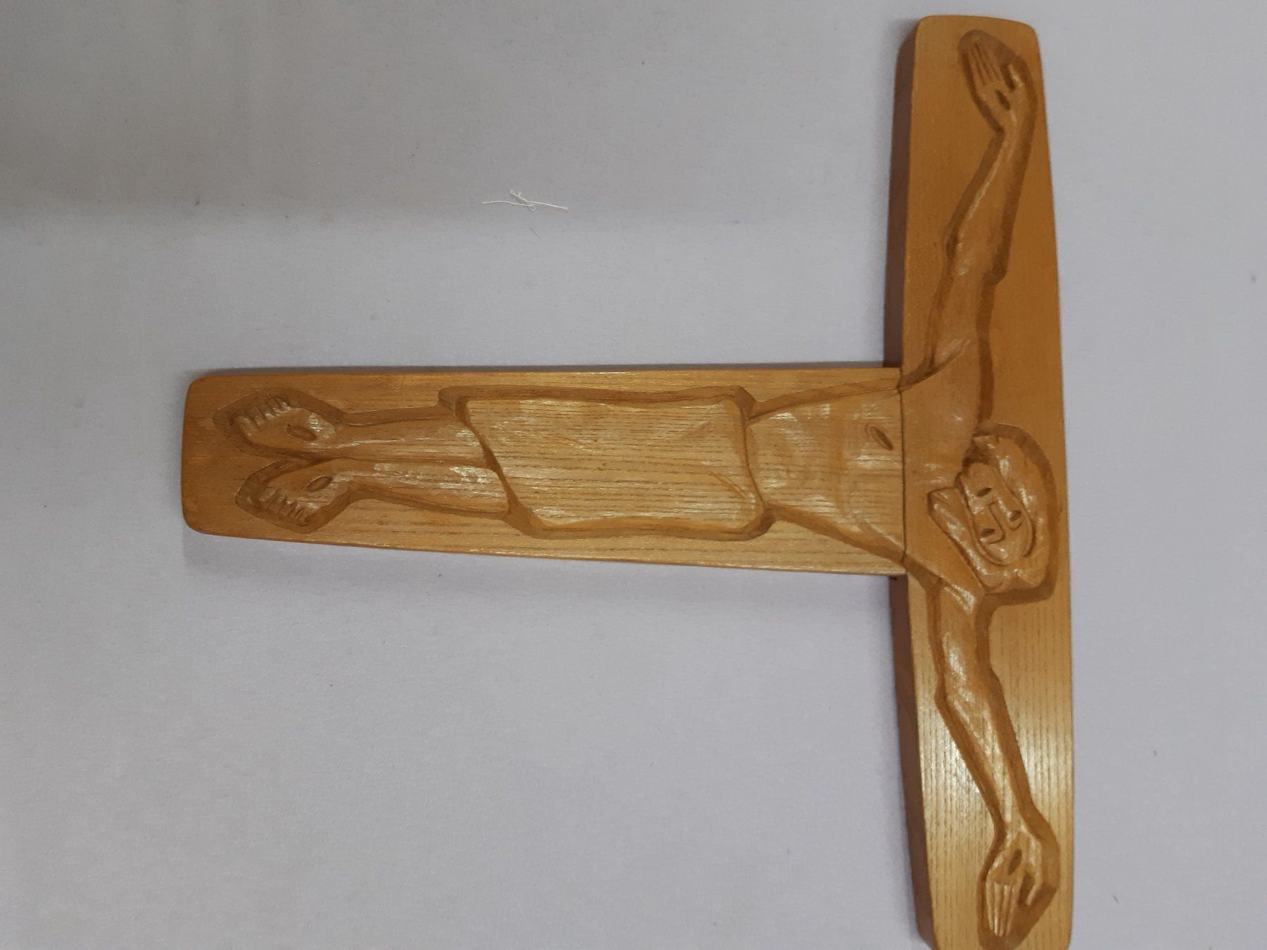 Statuette: JESUS Kreuz holz schlicht und einfach – Usato da sursee venduto da pasuro 2