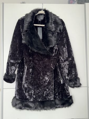 Damen Mantel schwarz Grösse L mit Etikett