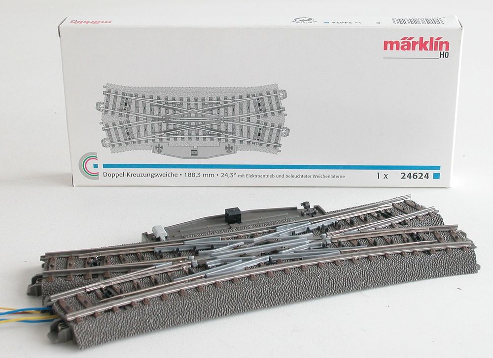 Märklin C-Gleis Doppel-Kreuzungsweiche 24624 Spur H0 topp (Gebraucht ...