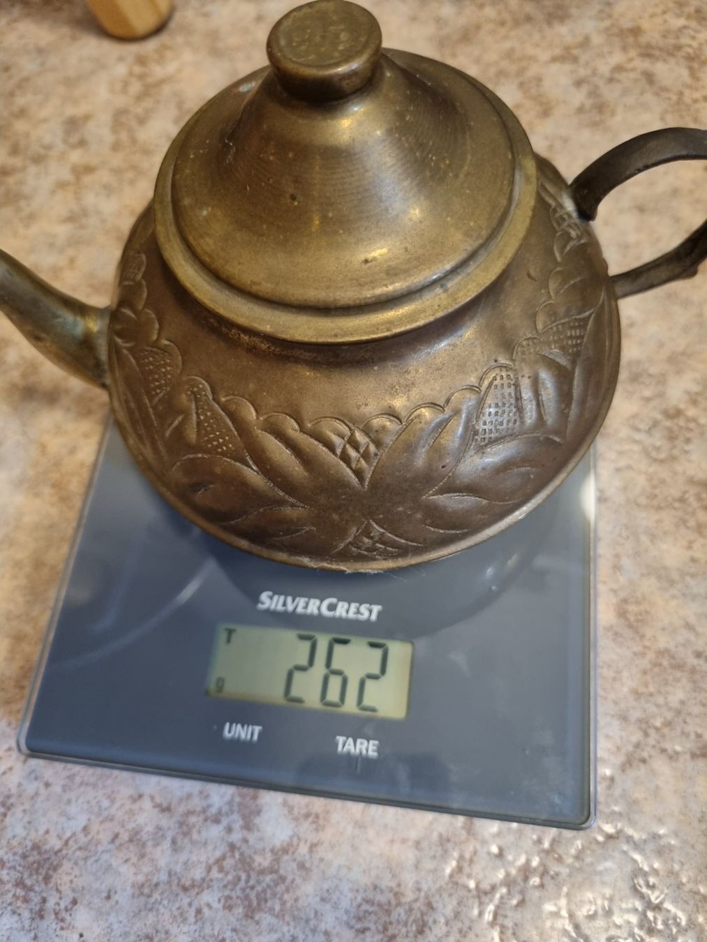 Théières: Vintage Messing Teekanne mit Dekor – D'occasion à Scharnachtal par devin03 2