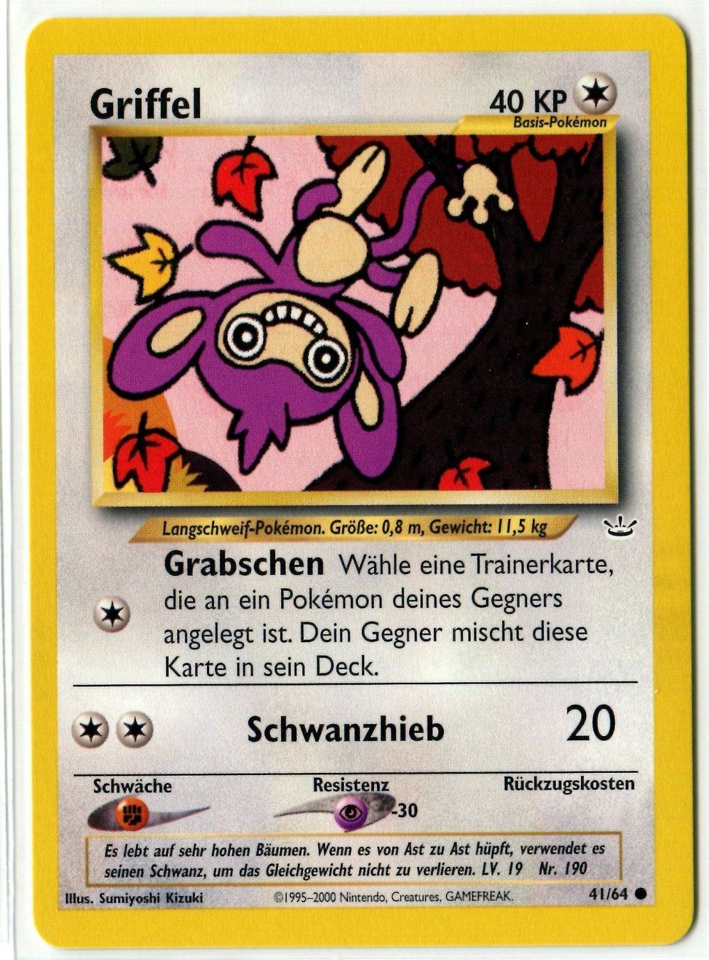 Pokémon Sammelbilder & Trading cards: Griffel Neo Revelation 41/64 Deutsch Mint – Neu (gemäss Beschreibung) aus Dornach von Deco89