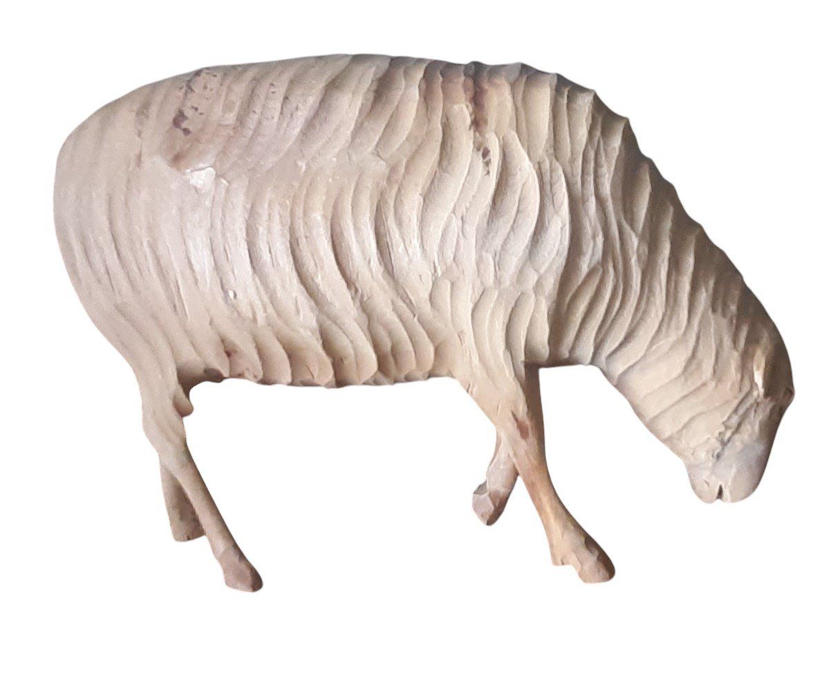 Statuette: Antike Holzfigur Schaf Nr.1 – Usato da Mörschwil venduto da antiksalon21 1