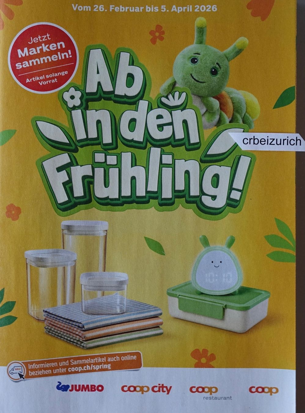 Coop Sammelmarken & -punkte: 61 Marken *** Ab in den Frühling *** Coop – Neu (gemäss Beschreibung) aus Birmensdorf ZH von Crbeizurich