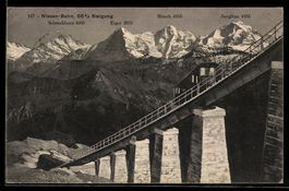 Niesenbahn, Bergbahn auf dem gr. Viadukt