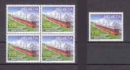 2012  Viererblock+Einzelmarke Jungfraubahn  ** Postfrisch **