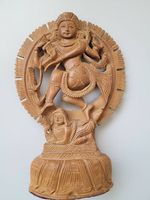 tanzende Shiva aus Holz 