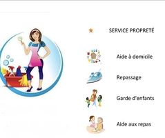 Disponible pour ménage et tout type d’aide a domicile 