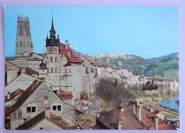Fribourg, l'Hôtel de Ville et la Cathédrale