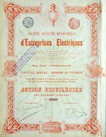 SA Russo-Belge d'Entreprises Electriques, Bruxelles - 1897