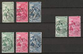 1900 : Nr. 77 - 79 A + B, 77C + 78C : KP 240.--