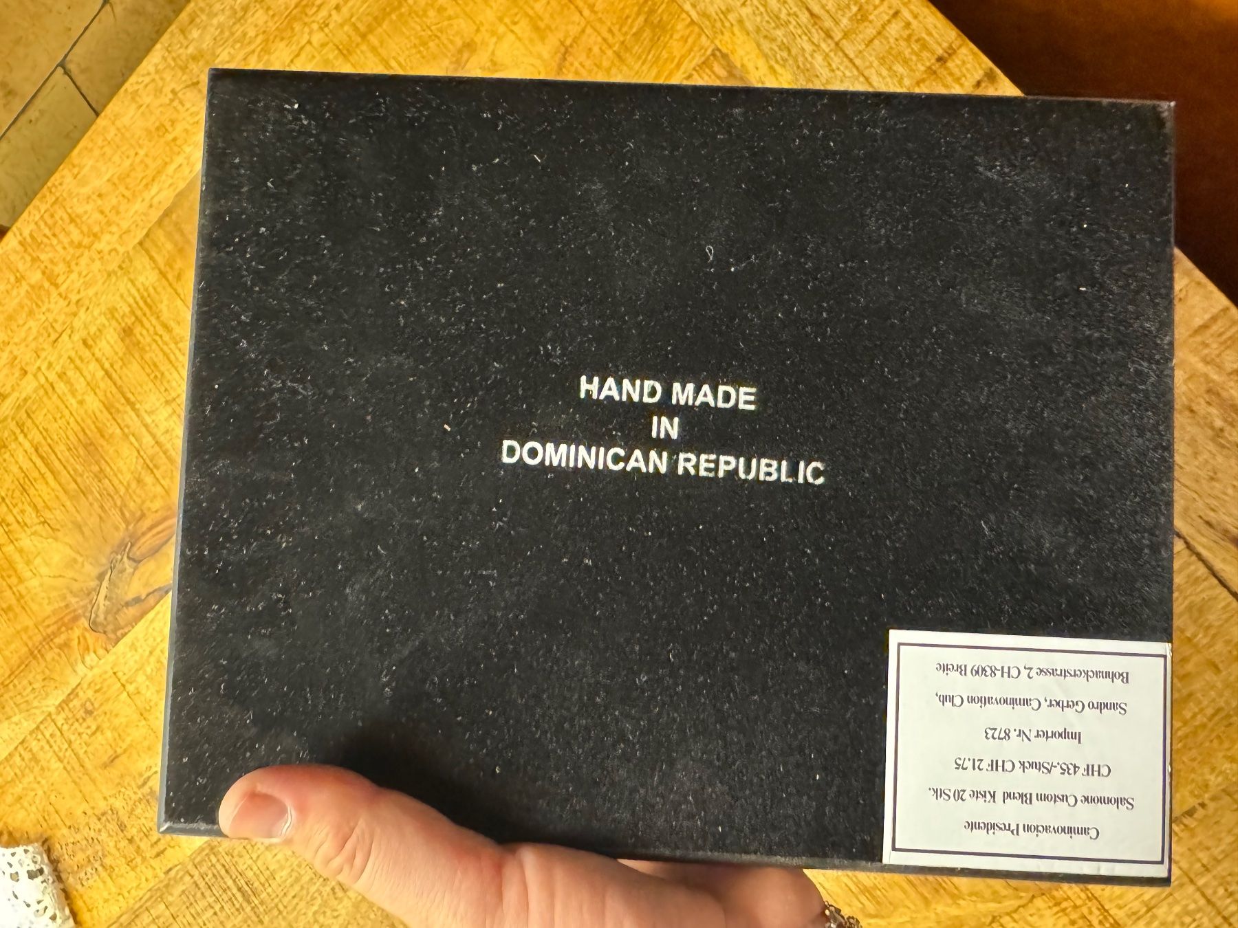 Humidor per sigari: Empty cigar box can also as humidor used – Usato da Seuzach venduto da Wolf936 3