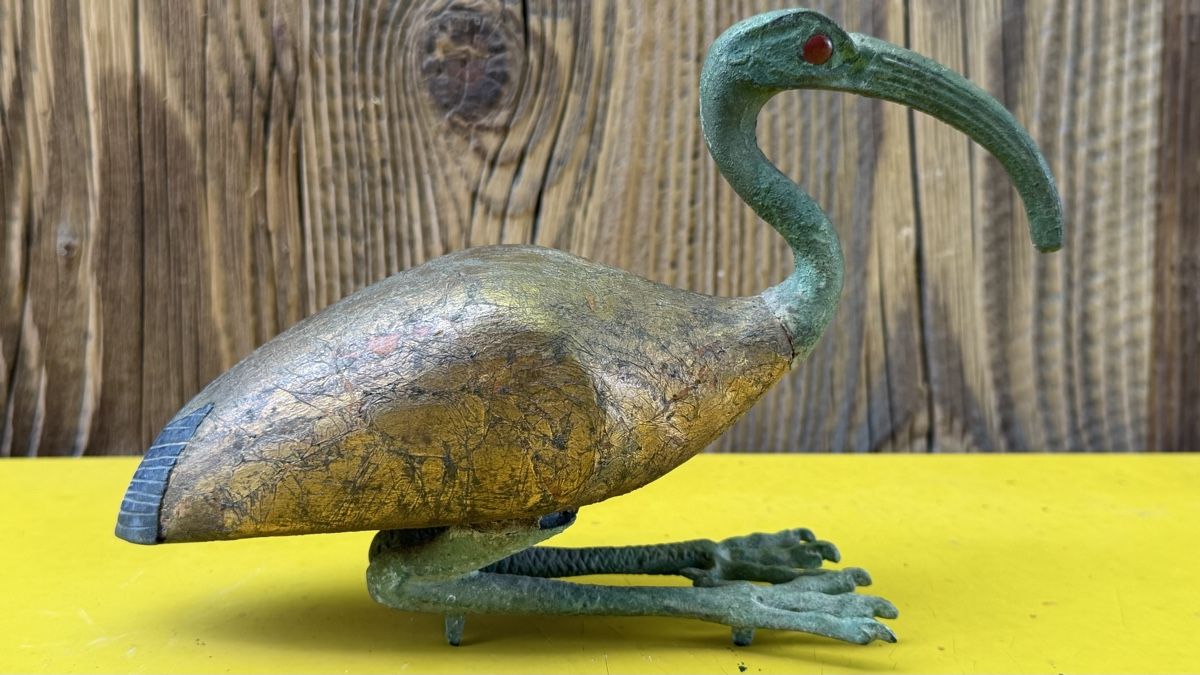 Statuette: Ägypten Ibis Bronze Vogel – Usato da Riedholz venduto da Frettchen63
