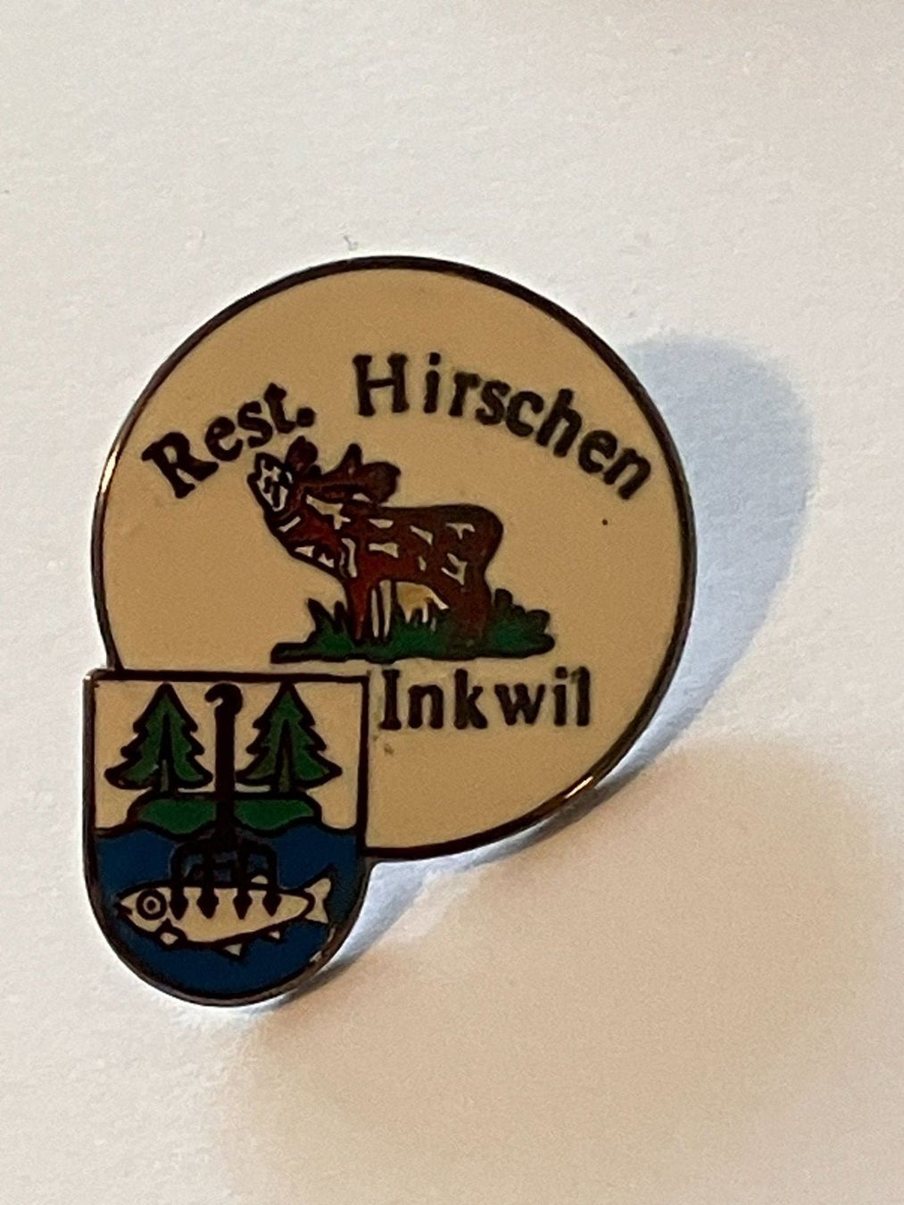 Placchette & Badge: 1 Pin Restaurant Hirschen Inkwil – Usato da Basel venduto da djwwpp
