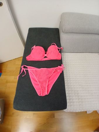 4 Stk Sommer Bikini Set Grösse L - Pink Spitze