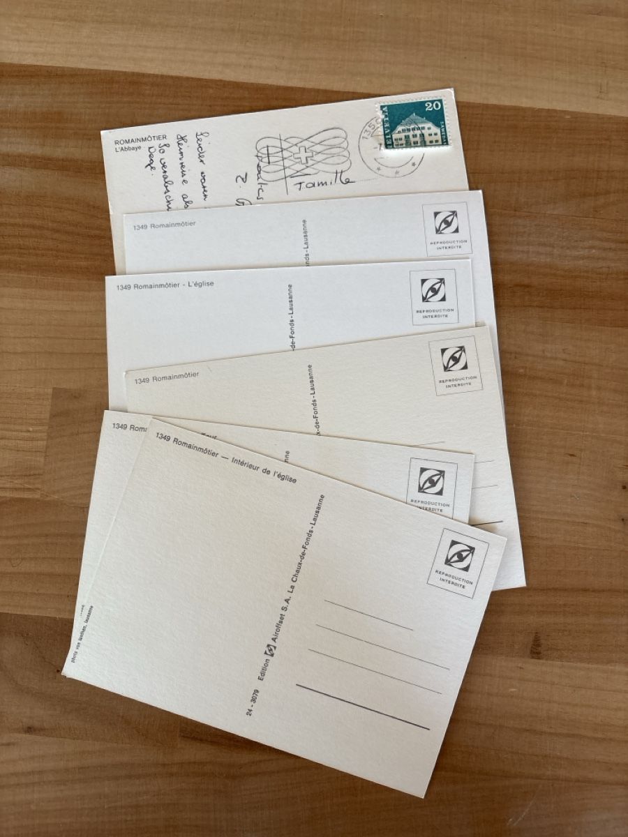 Cartoline postali: AK von Romainmôtier – Usato da Rümlang venduto da Brieftaube2 1