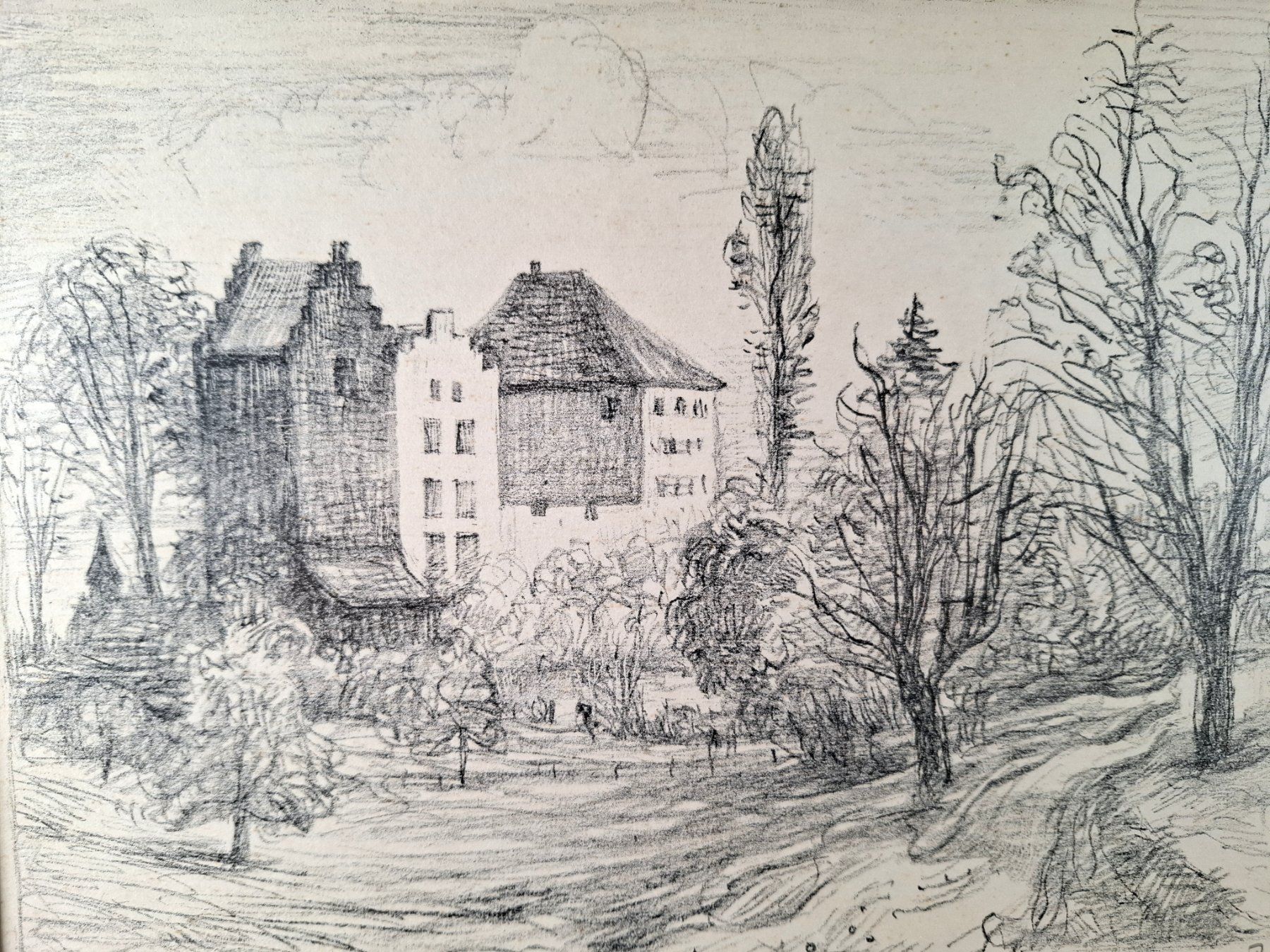 Grafiken & Lithographien: SCHLOSS WARTENSEE THEO GLINZ Originallitho – Gebraucht aus Wil SG von Restwert_Wil 1