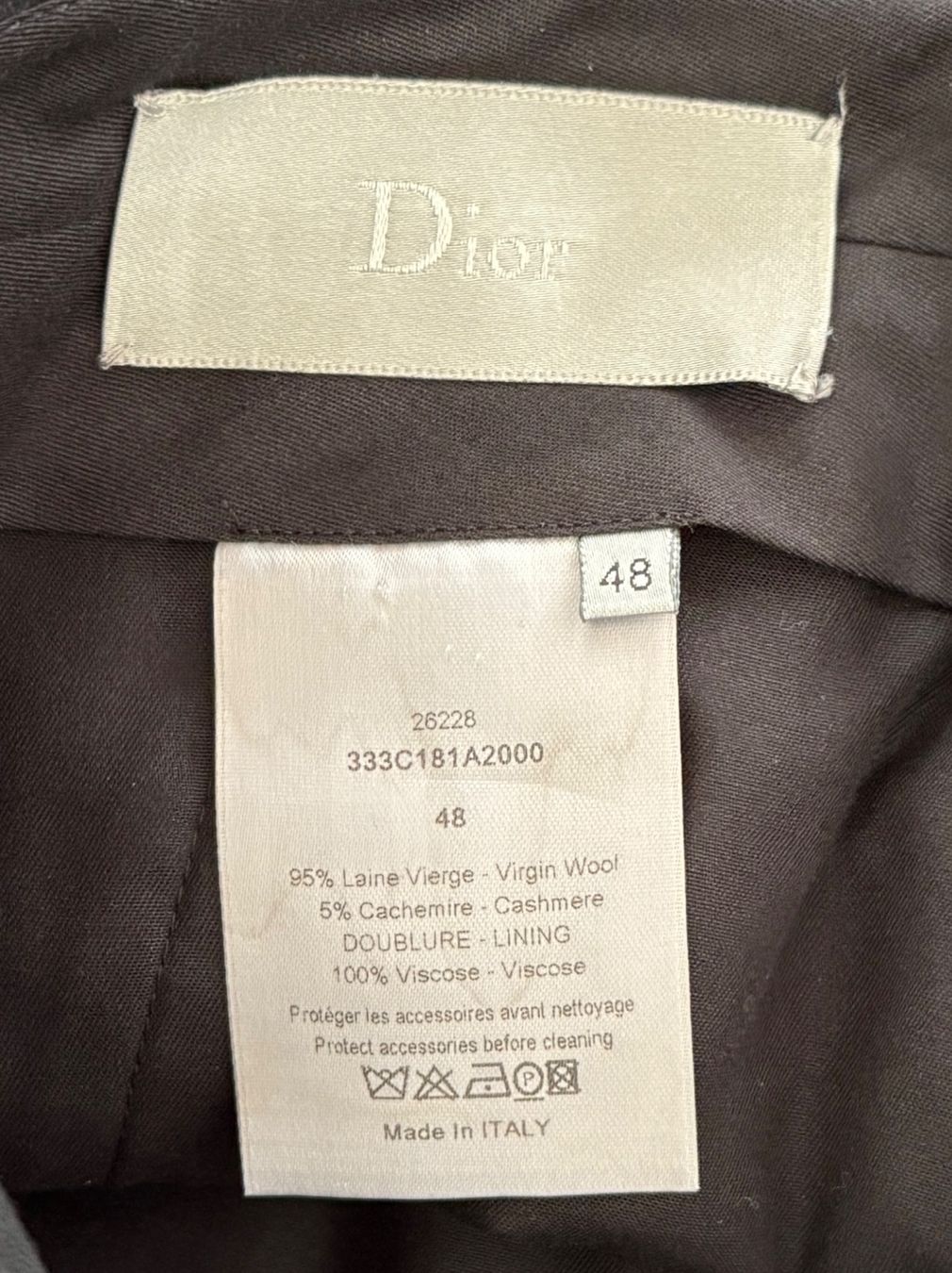 Dior Pantaloni: Dior Hose aus Virgin Wool und Kaschmir – Usato da Pfäffikon SZ venduto da Redwulf34 4