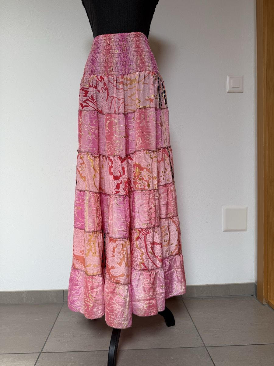 Gonne: Boho Maxirock / Midikleid aus Seide – Nuovo (secondo la descrizione) da Sigriswil venduto da ck56