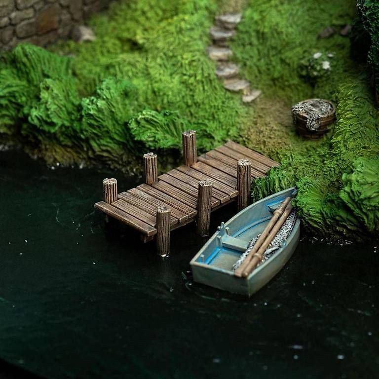 Statuette: Hobbiton Mill & Bridge - The Hobbit / Herr der Ringe – Usato da St. Gallen venduto da ManuelSt. 4