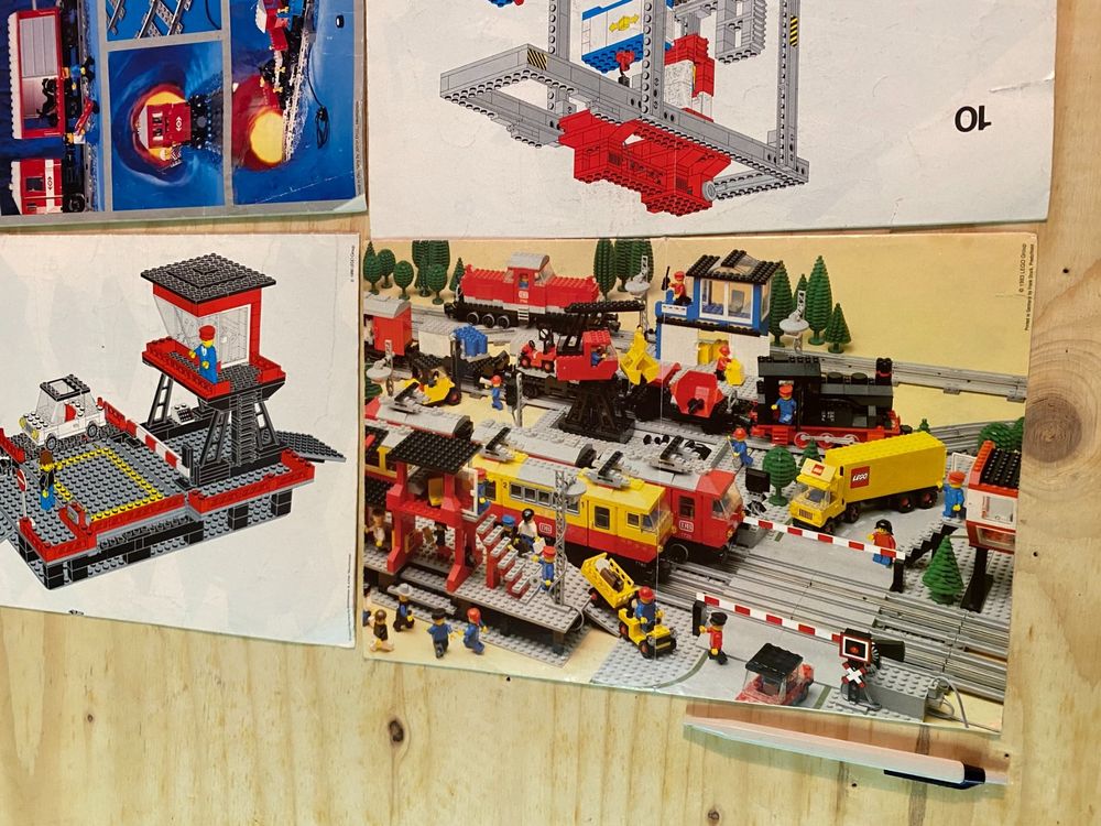  9 Lego Eisenbahn Baupläne Anleitungen (Gebraucht) in Niederuzwil für Bildidee 
