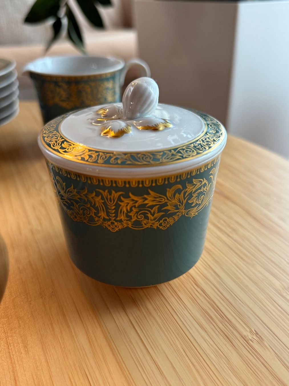 Set di piatti: Langenthal "Château" Geschirr Set Smaragd und Gold – Usato da Zürich venduto da Elena_8 7