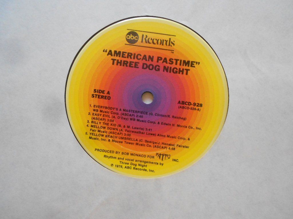 Dischi in vinile: THREE DOG NIGHT  -  AMERICAN PASTIME – Usato da Bex venduto da Giorgiob 5