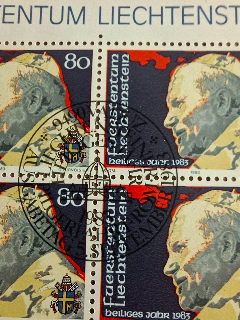 Tutti i francobolli: Kleinbogen: Liechtenstein 1983 – Nuovo (secondo la descrizione) da Hinterkappelen venduto da 1399 2