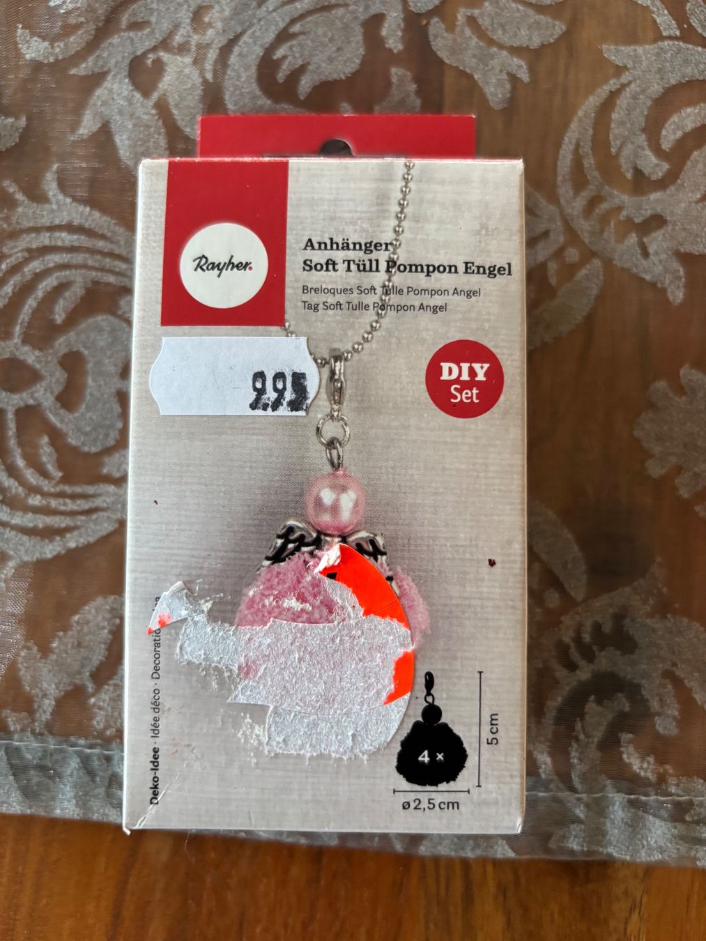 Portachiavi: Anhänger Soft Tüll Pompon Engel DIY Set – Nuovo e nell'imballaggio originale da Balsthal venduto da Uroby