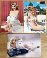 Pin-Up - 3 Postkarten 50er/60er Jahren / 3 cartes postales