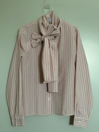 Chemisier rayé rose Please, taille S, très tendance NEW