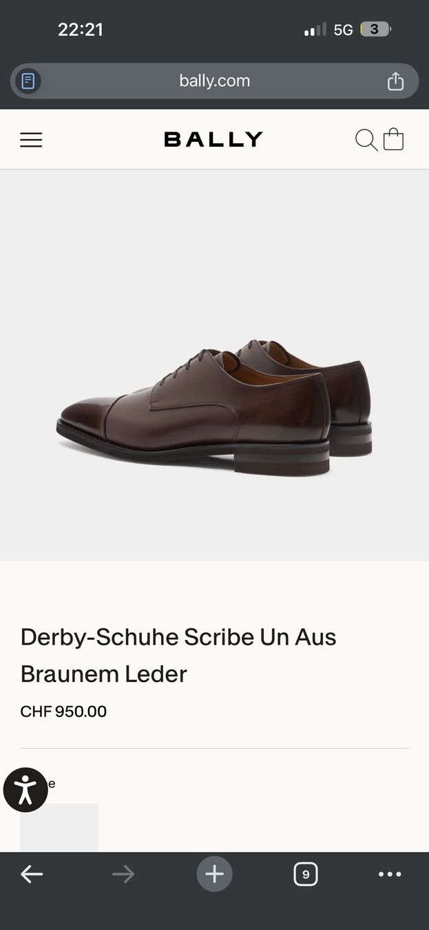 Bally Scarpe da uomo: Bally Herren Schuhe Leder Grösse 12 – Nuovo (secondo la descrizione) da Zurich venduto da VR2000 2