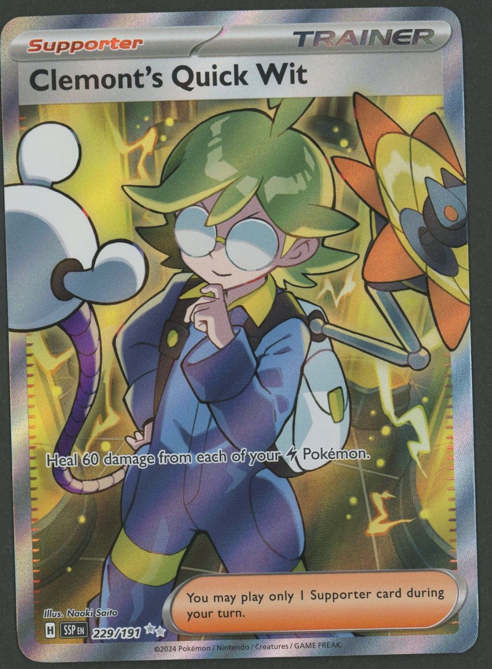 Pokémon Carte collezionabili: Clemont's Quick Wit FA 229/191 EN ab 1.- – Usato da Rupperswil venduto da gengarbasar