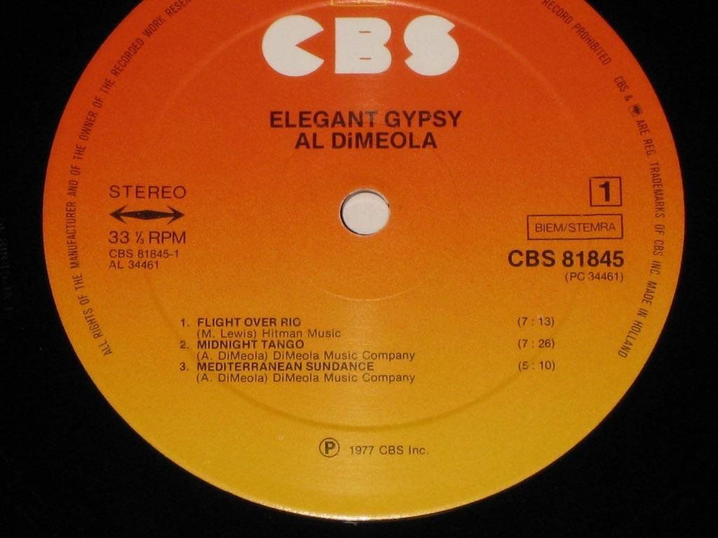 Dischi in vinile: LP - AL DI MEOLA - ELEGANT GYPSY – Usato da Steckborn venduto da Quo7 1