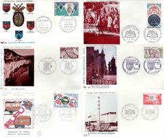 6 Stück FDC Frankreich