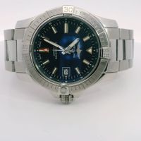 Breitling Avenger II GMT Automatic Herrenuhr Blau Edelstahl