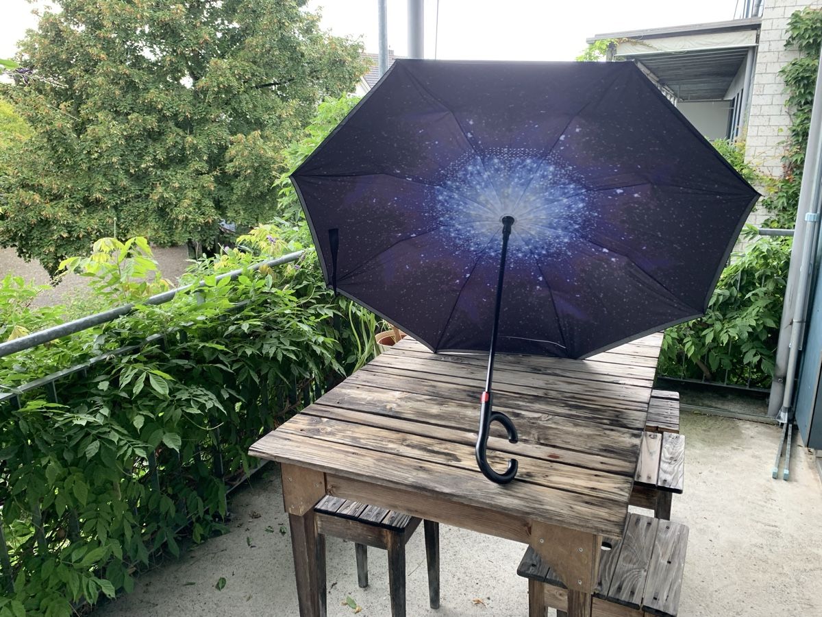 Ombrelli: Regenschirm Doppelseitig, Sternenhimmel – Usato da Uster venduto da Flummi
