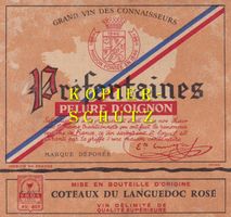 Etikette (gross) - Rosé "Pelure d'Oignon" (Préfontaines) /bd