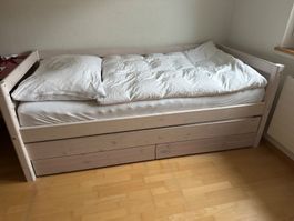 Flexa CLASSIC Kombibett mit Ausziehbett & Stauraum