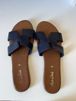 Sandali donna Made in Italy blu taglia 40