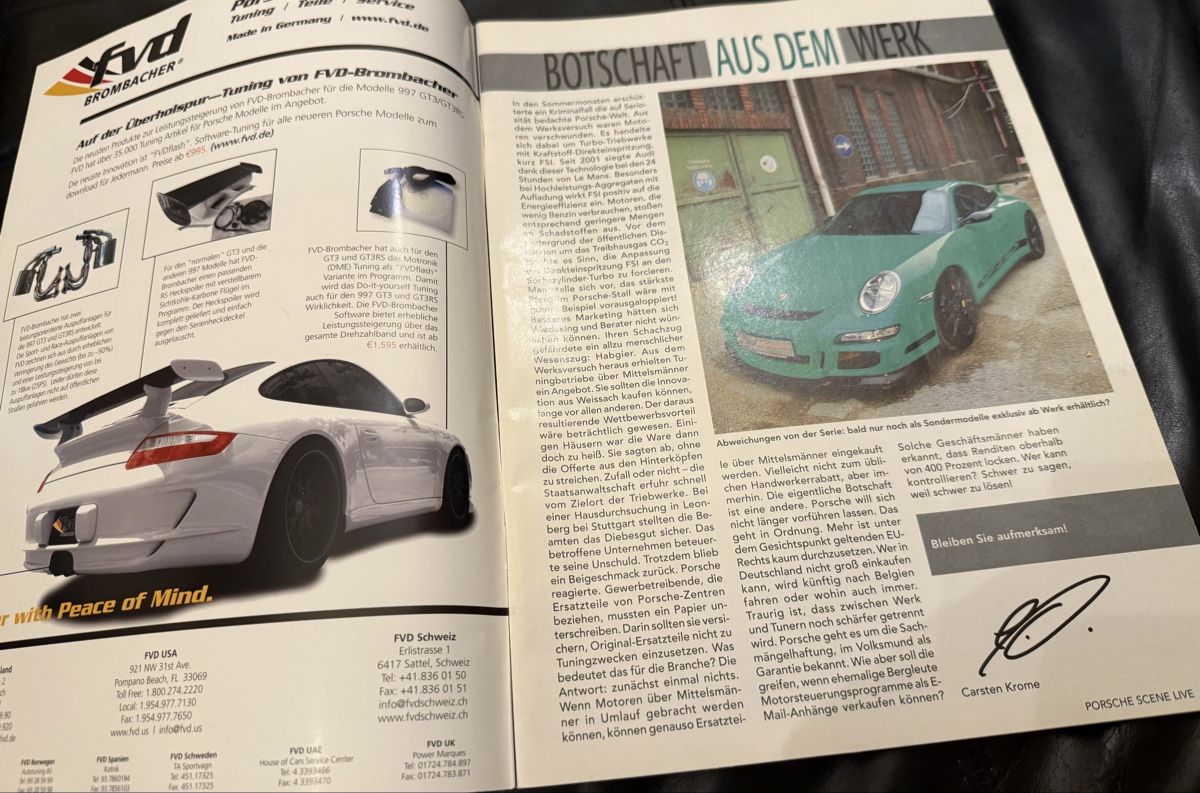 Zeitschriften & Magazine: Porsche Scene- 11/2007 – Gebraucht aus hunzenschwil von Oldipark 1