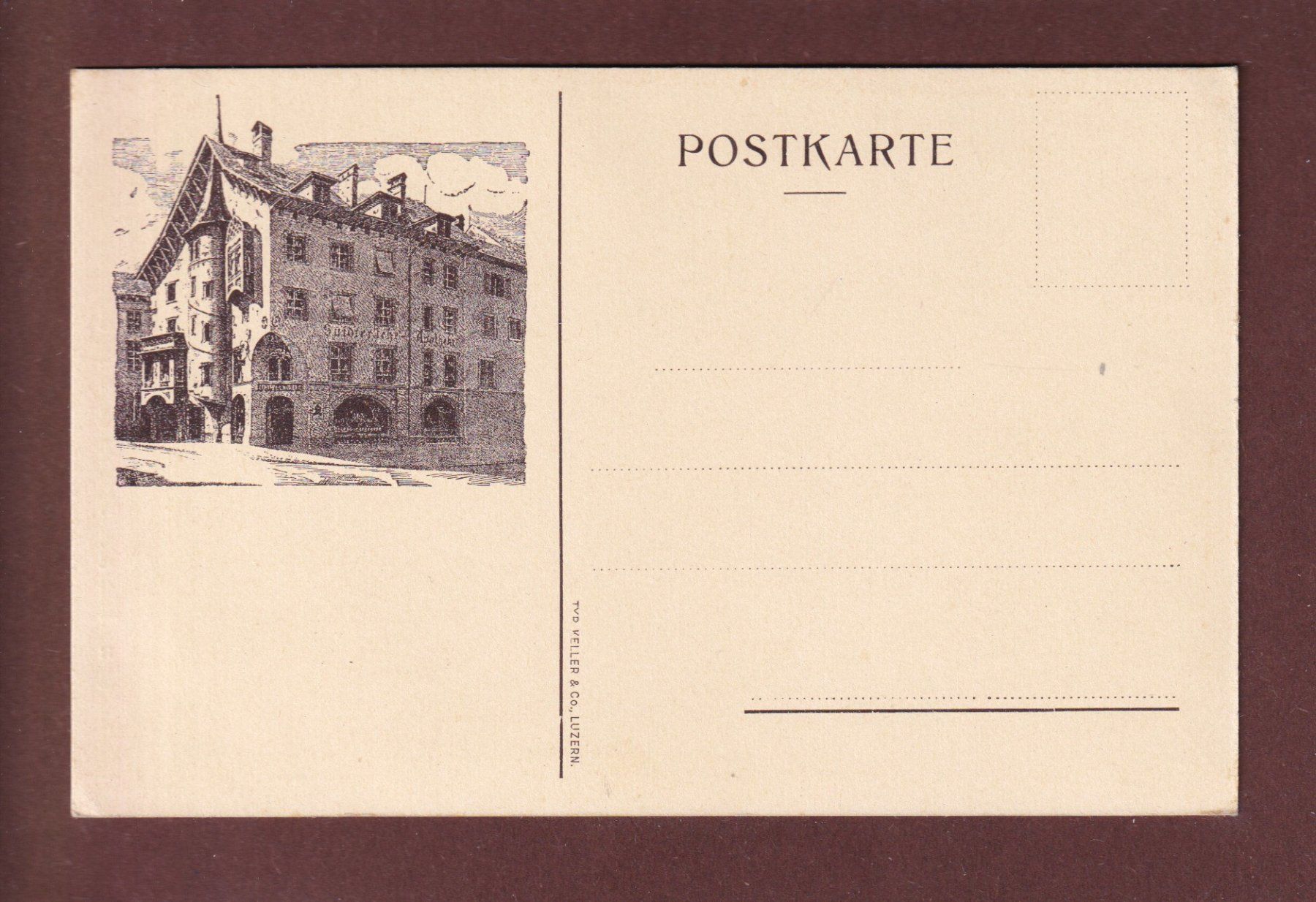 Ansichtskarten: LUZERN - Alte Apotheke – Gebraucht aus Pully von nicecards 1