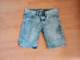 Coole WE Jeans-Shorts, Acid Wash, Grösse W30 - Sommer Look!