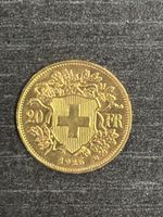 (1350)Schweizer Goldmünze 20 Franken Helvetia Jahrgang 1926