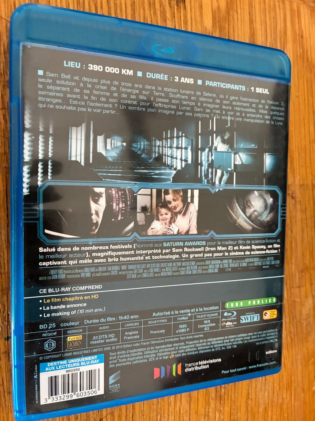 Tutti i DVDs: Moon - La face cachée (2009, Blu-ray, Science-fiction, ) – Usato da Vevey venduto da zecollector 1