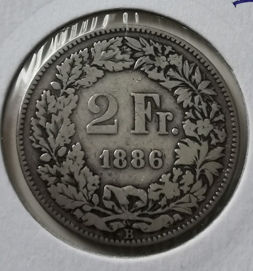 Tutti le monete: 2 Franken 1886 Silber – Usato da Zürich venduto da turbopuz