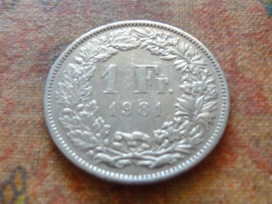 Alle Münzen: 1 Fr. 1981 – Gebraucht aus Romanel-sur-Lausanne von Swift13