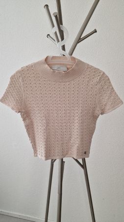GUESS Stricktop / Kurzarm-Shirt beige, Gr. S